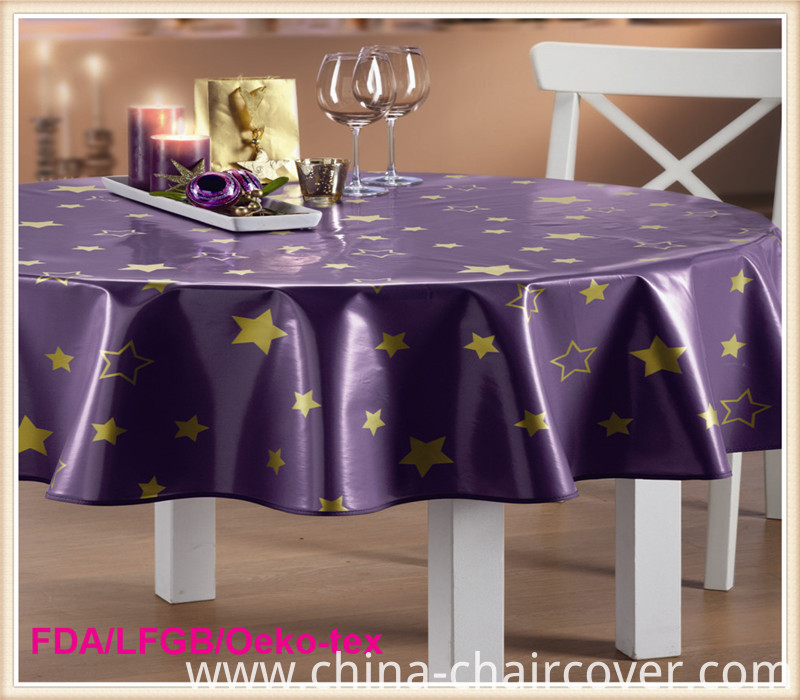 PVC Tablecloth with Flannel Backing (TJG0003)